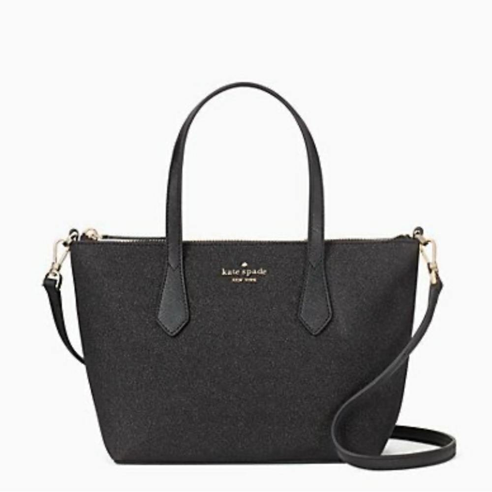kate spade Black Tote with Gold Hardware